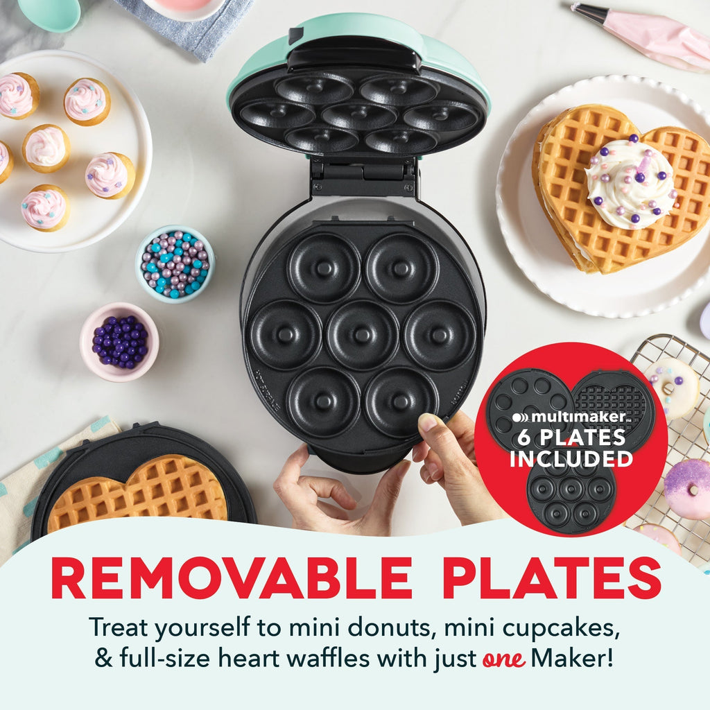 MultiMaker® Treat Maker System: Mini Donut, Mini Cupcake, Heart Waffle